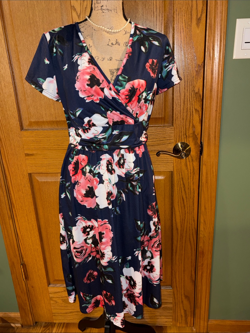 Ouges Sz Lrg Sexy Cute Floral Vneck Summer Dress Flowy Date Outfits Casual Dress